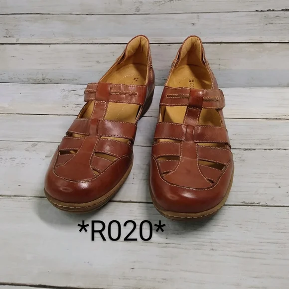 Naturalizer MALTA 7N Brown Leather Comfort HookLoop MaryJane Fisherman L… - Picture 12 of 12